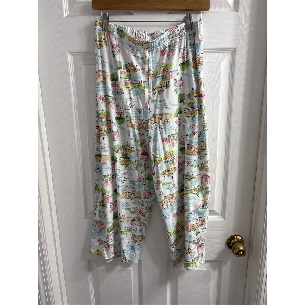 Cuddl Duds 2 Piece Pajama Lounge Set SZ 3XL Summer Seaside Beachy Graphic Print - Picture 6 of 8